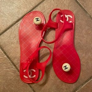 Red sandals